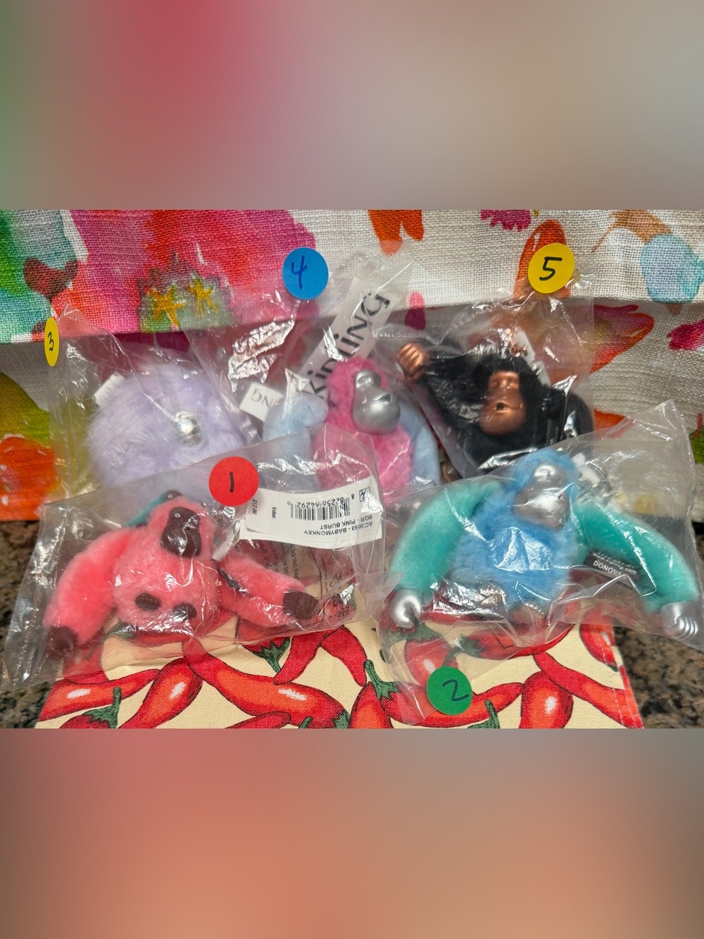 PICK ONE Kipling Monkey Bag Charms/Key Chain